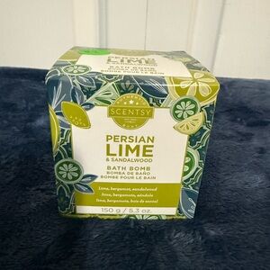Scentsy Persian Lime & Sandalwood Bath Bomb - Green and Blue